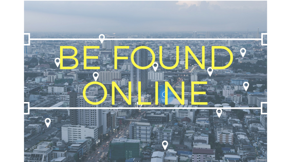 A graphic image that says "be found online."